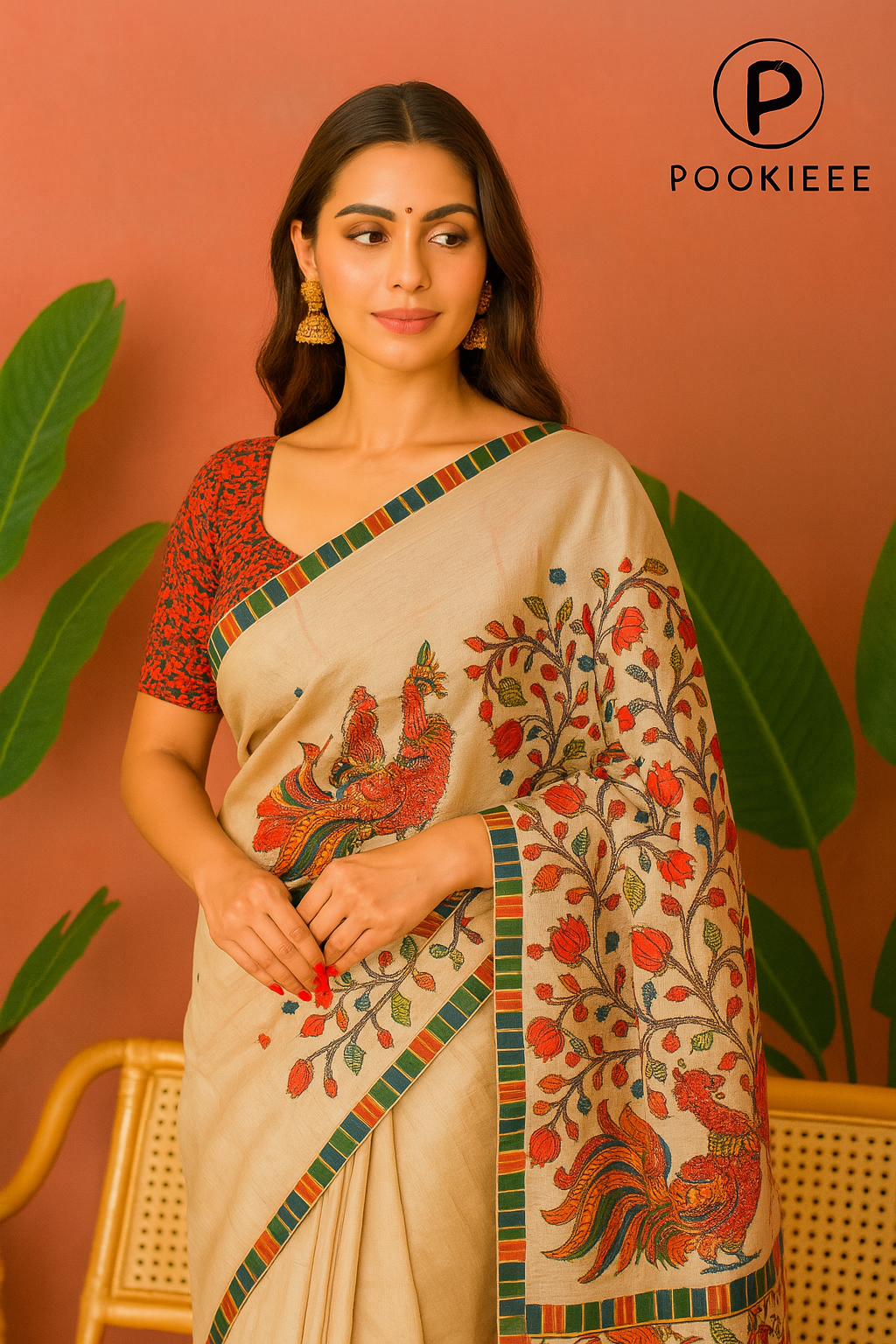 Tasar Katha Saree